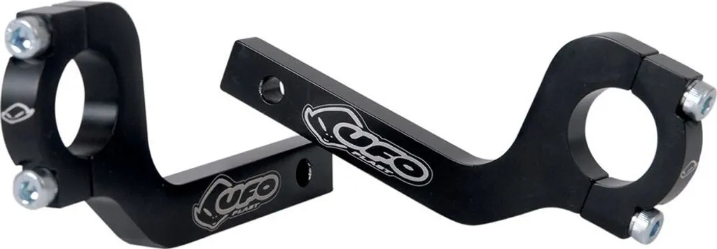 Support protège-mains UFO 22mm Noir - Pour pilotage Enduro et Cross