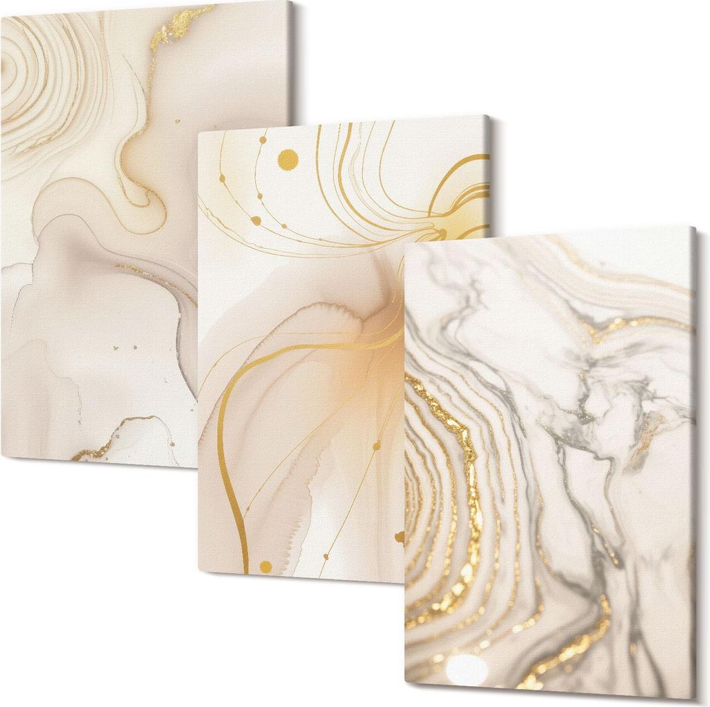 Leinwandbild – Wandbild – Leinwandbilder – Kunstdruck – Polycanvas – Modern – Mehrteilig – 3-Teilig Set – Hochwertig – Geruchslos...