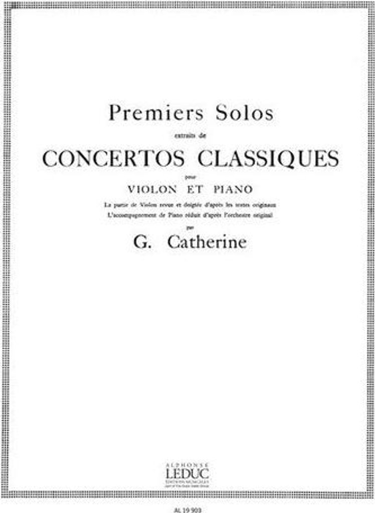 Premier solo du concerto no.9pour violon et piano