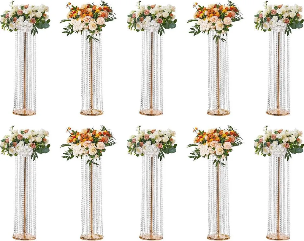 Support Fleurs de Luxe 90cm - Solution Centre de Table pour Grand Mariage