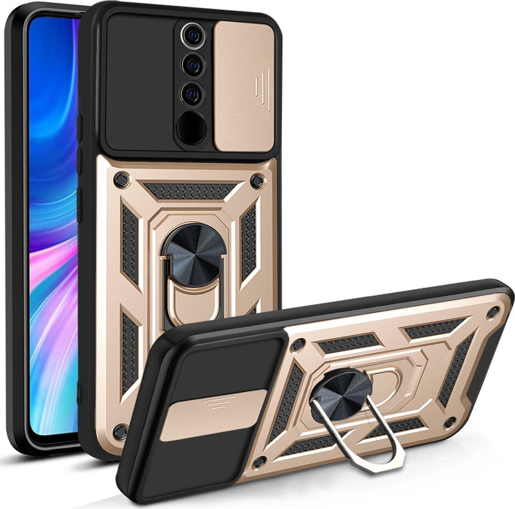 Redmi Note 8 Pro Hülle mit 360° Drehbarer Magnetische Ring Ständer Halter Dia Kameraschutz TPU Bumper Silikon Schutzhülle für Xiaomi Redmi Not...