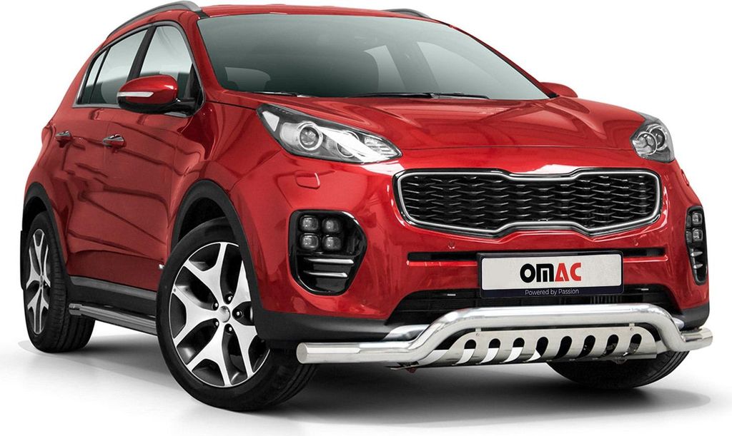 Frontbügel Frontschutzbügel für Kia Sportage 2015-2018 mit ABE Stahl Silber