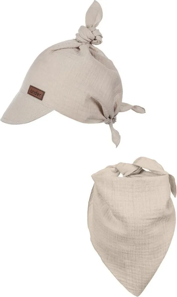MIA BEIGE Set Cappello e Sciarpa Neonato: Look Trendy e Massimo Comfort