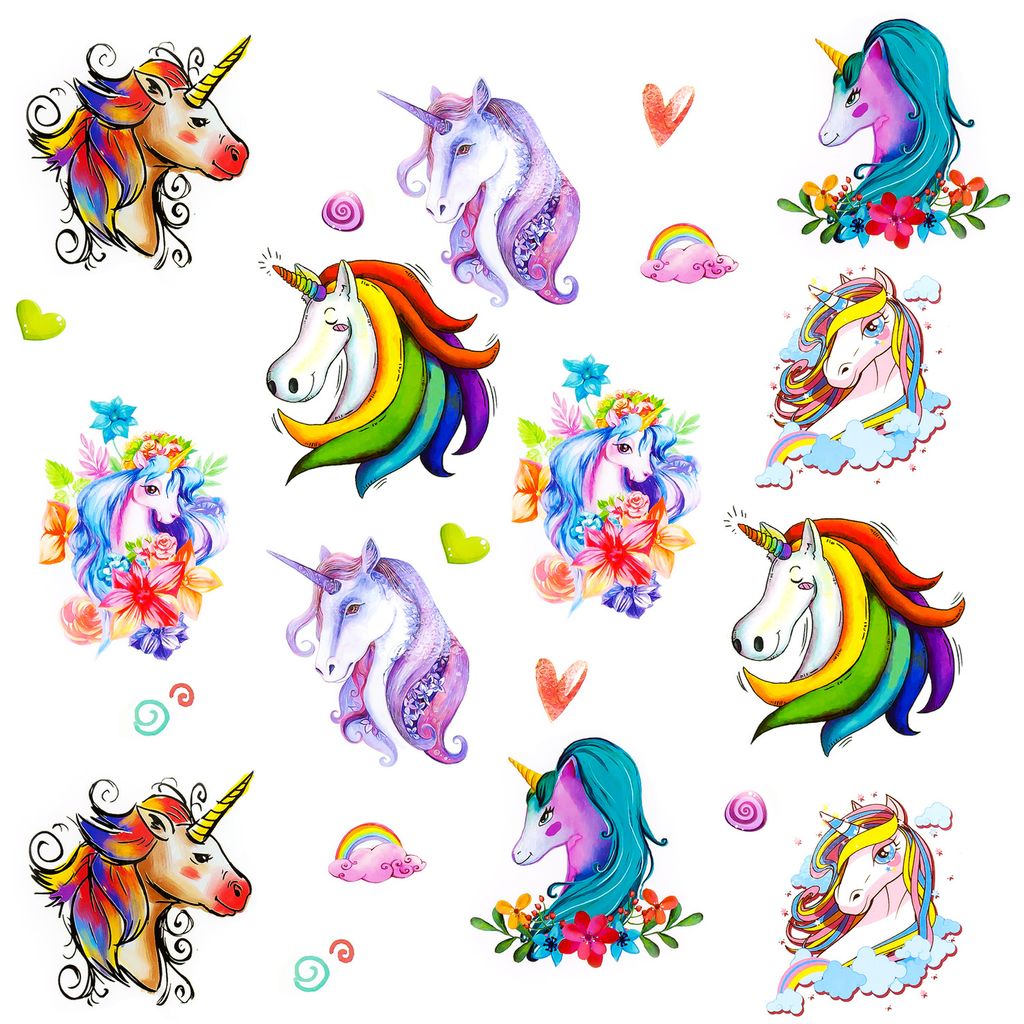 6 Einhorn-Party-Anhänger – Bunt, Aus Kunststoff, Für Kindergeburtstag & Mitgebsel