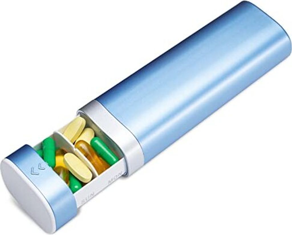 Pillenorganisator 7 Tage, BPA e tägliche Schachtel, wöchentliche Reise süße Halter Vitamine, Medikamente, Pillen, Nahrungsergänzungsmittel (b