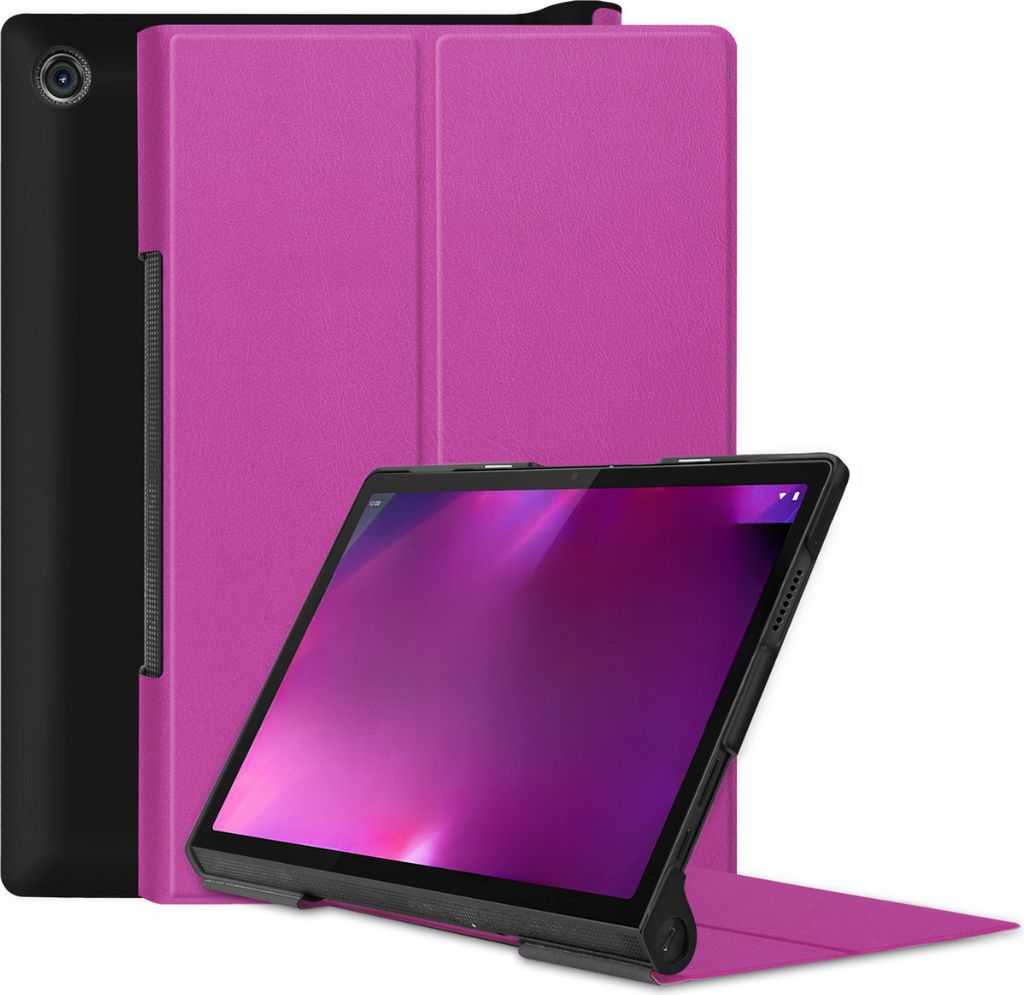 Case2go - Hülle kompatibel mit Lenovo Yoga Tab 11 (2021) - Mit Standfunktion - Kunstleder Tablet Case Schutzhülle - Lila