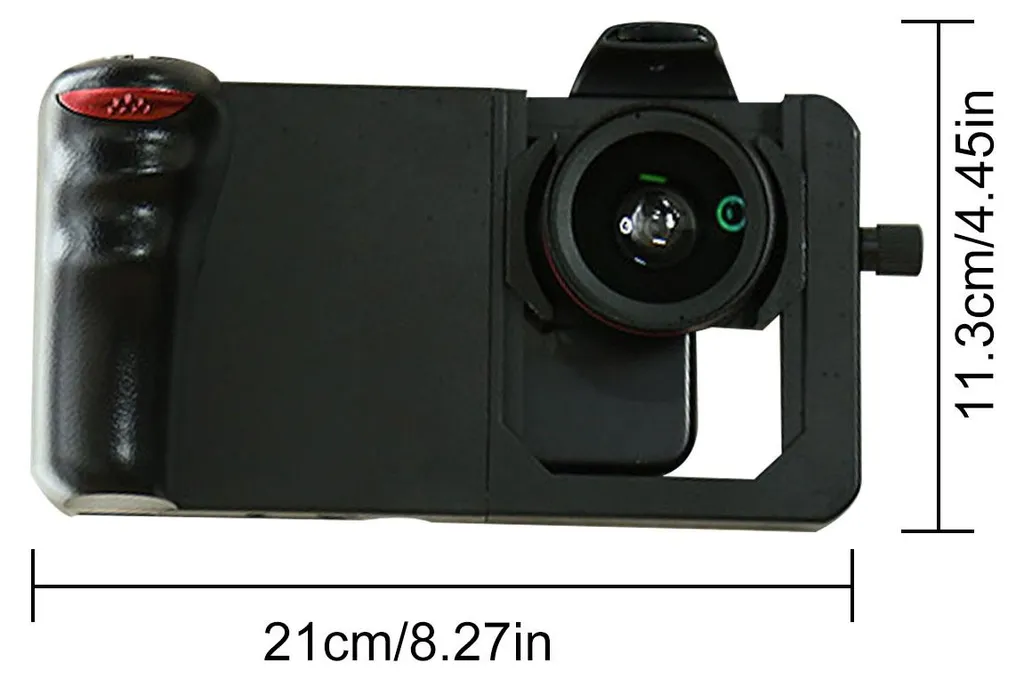 Support smartphone pour vlog avec objectif macro et commande Bluetooth