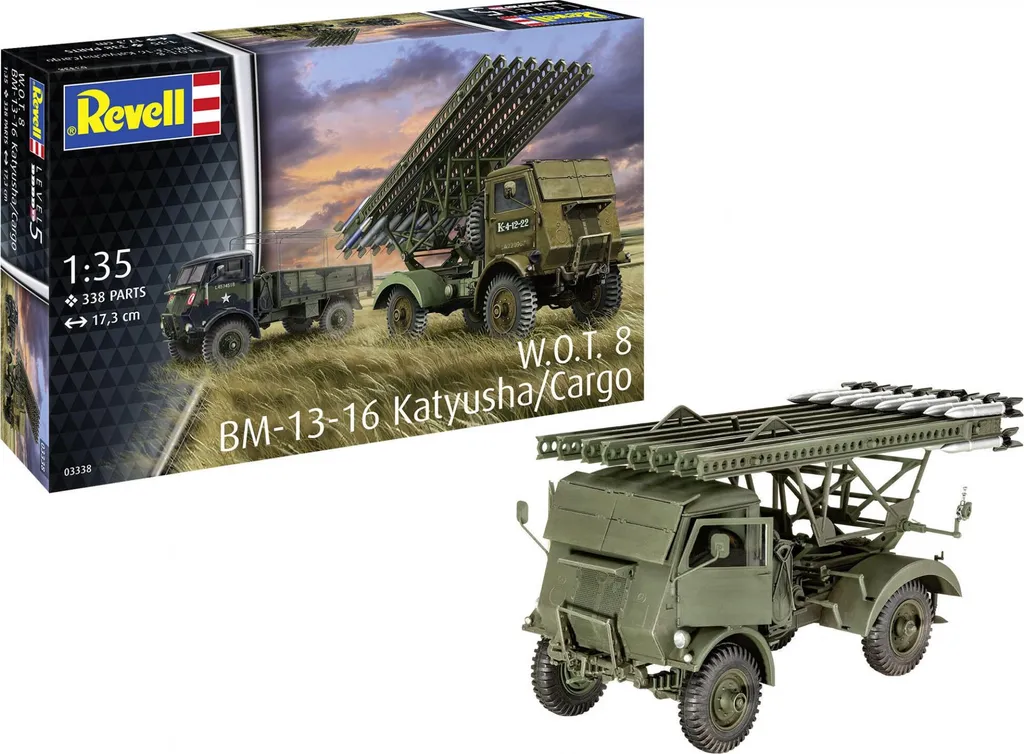 Maquette d'artillerie Revell W.O.T. 8 Katyusha pour diorama 1:35