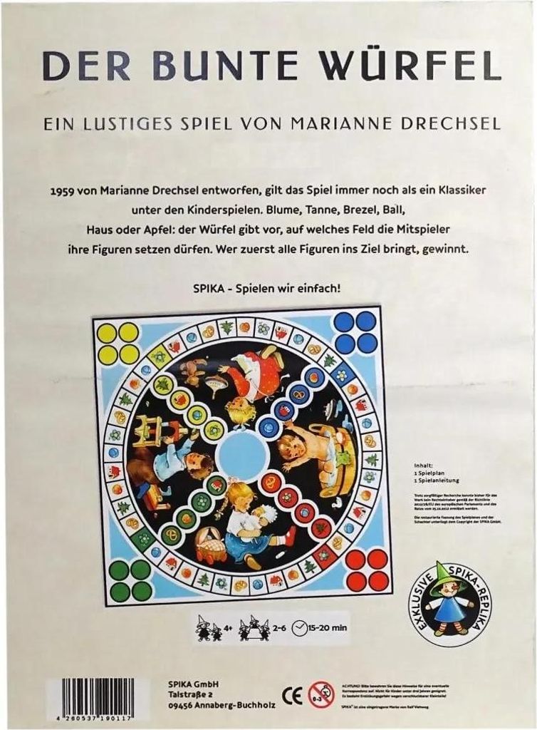Spika Spiele 190117 - Der Bunte Würfel Produktbild 