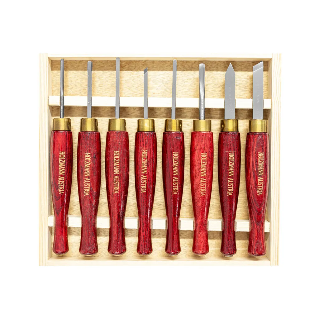 Assortiment 8 Gouges de Tournage HSS Mini Outils pour Tour à Bois - 2