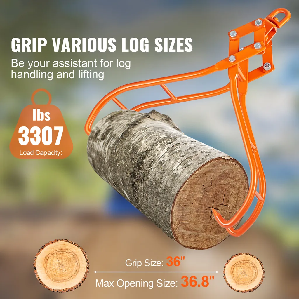 Pince à Grumes Design Griffes d'Aigle Acier Robuste Capacité 3307 lbs - 2