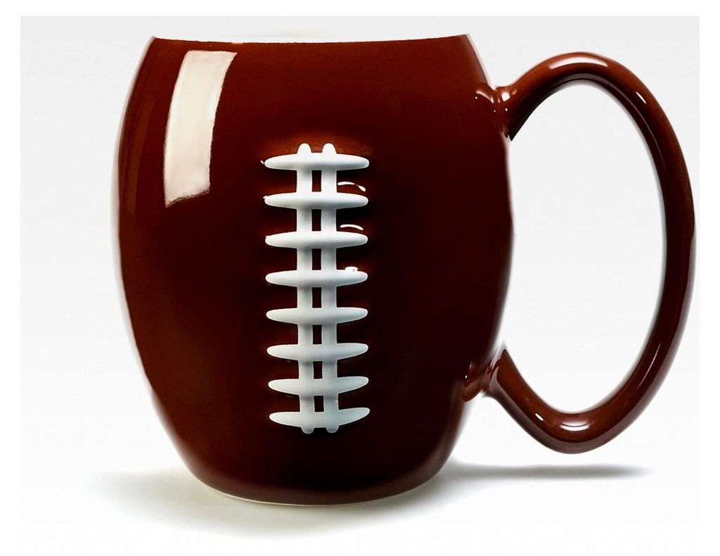 American Football Tasse mit fühlbarer Naht (600 ml) für Kaffee, Tee, Kakao und mehr | Geschenk für Football-Fans | Deko für American Football P...