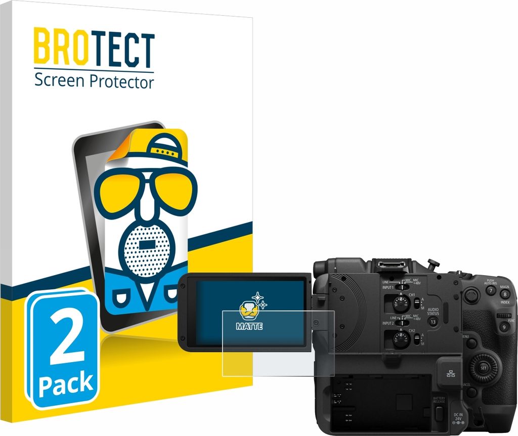 2x BROTECT Schutzfolie für Canon EOS C400 Displayschutz Displayschutzfolie Folie Matt Entspiegelungsfolie