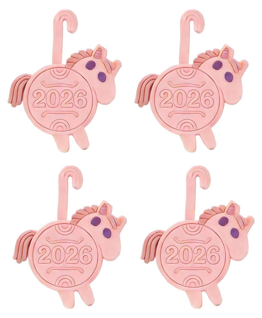 4er-Set hitzebeständige Untersetzer mit Pferdemotiv (Jahr des Pferdes) aus Holz für Küche, Esstisch und Kaffeetasse