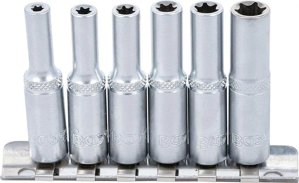 Set Bussole Lunghe BGS 6403 Profilo E E4-E10 Attacco 1/4 Pollici - 9