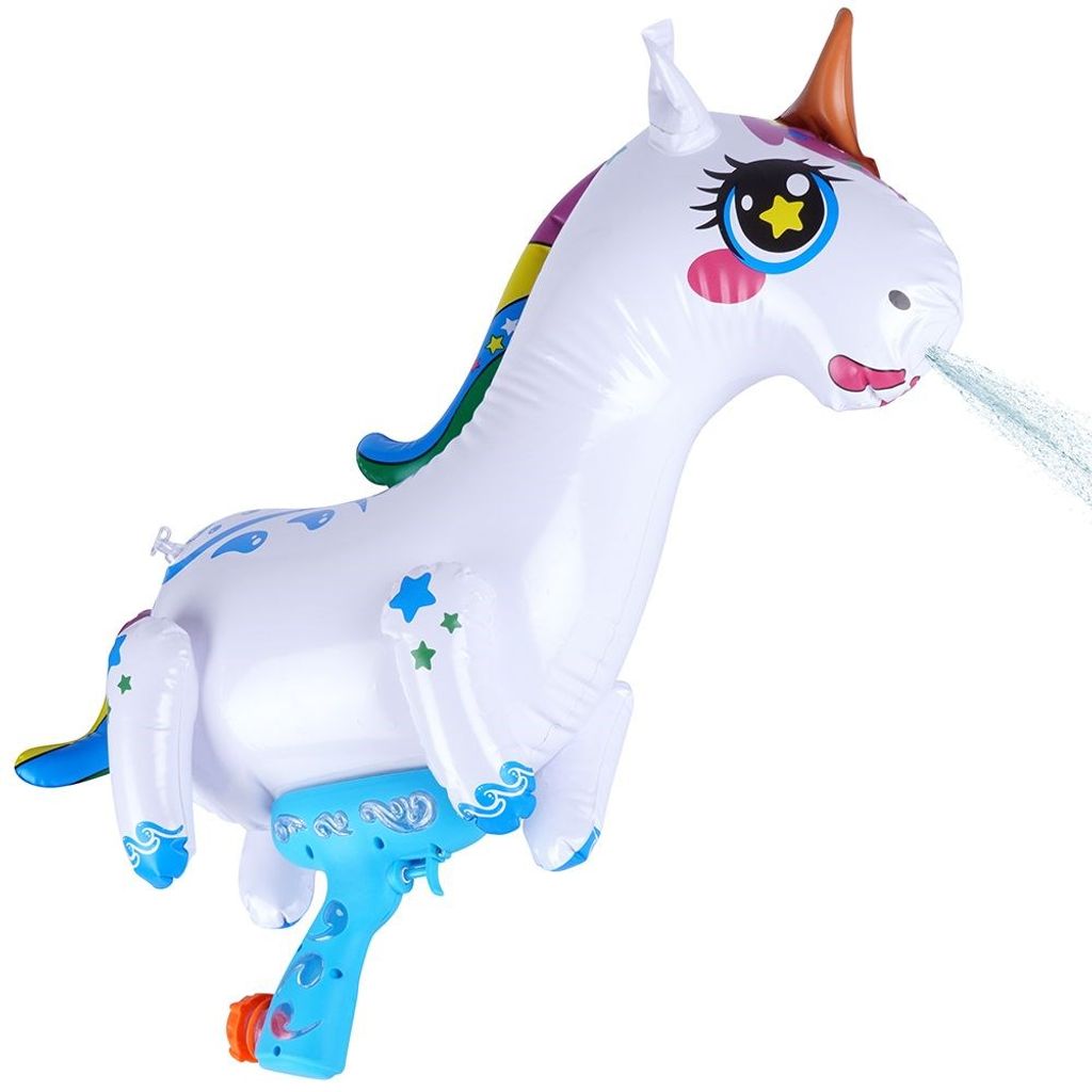 Pistola ad acqua gonfiabile per unicorno per giochi estivi Immagine del prodotto 