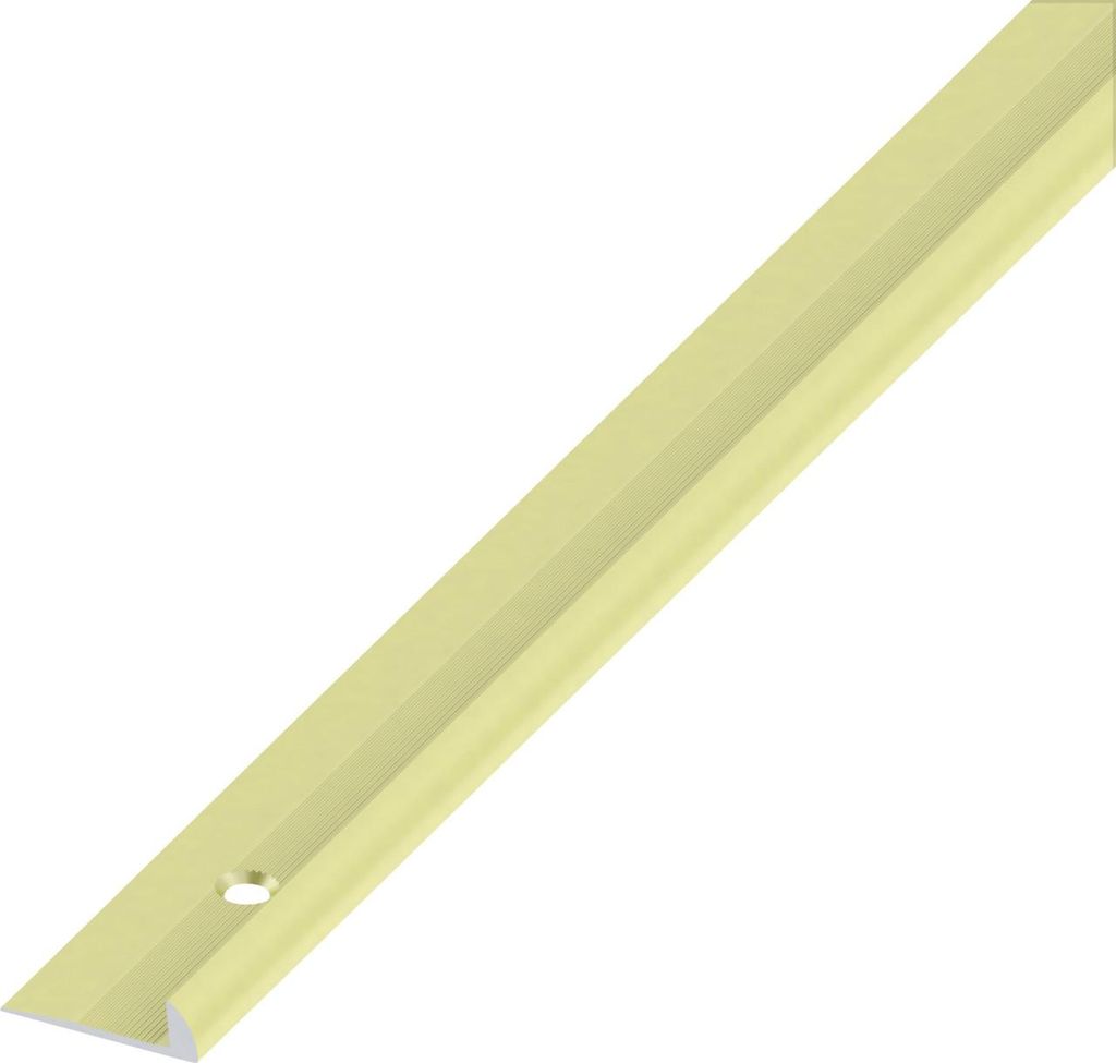 alfer Rund-Abschluss-Profil 1 m, 20.5 x 3 mm Aluminium eloxiert messing