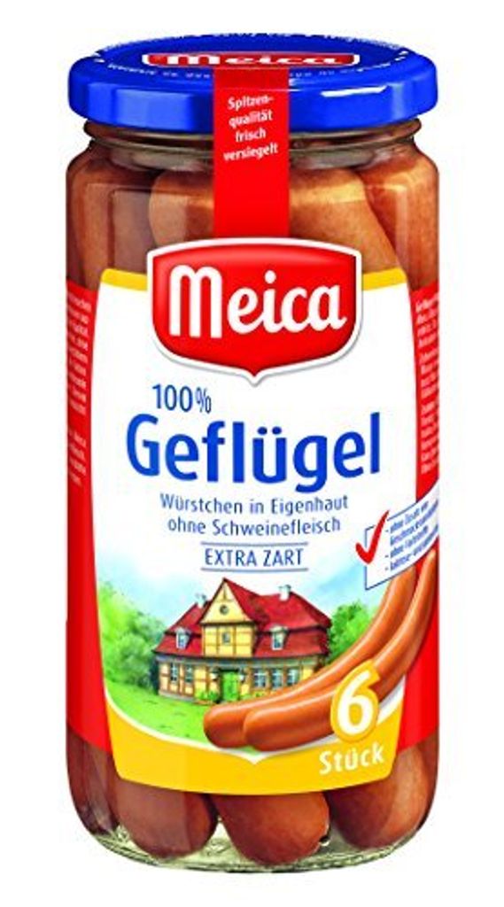 Drůbeží párky Meica, 6 kusů, 180 g Obrázek produktu 1