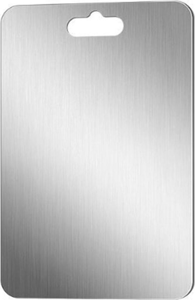 Titan-Edelstahl Schneidebrett – Doppelseitig, 33x24 Cm, Hygienisch, Spülmaschinenfest Für Fleisch & Gemüse