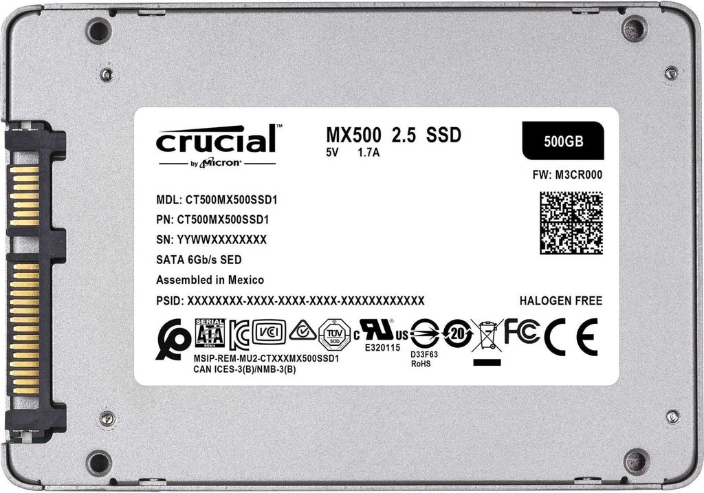 Crucial MX500 2.5" 500 GB Serial ATA III Produktbild 5