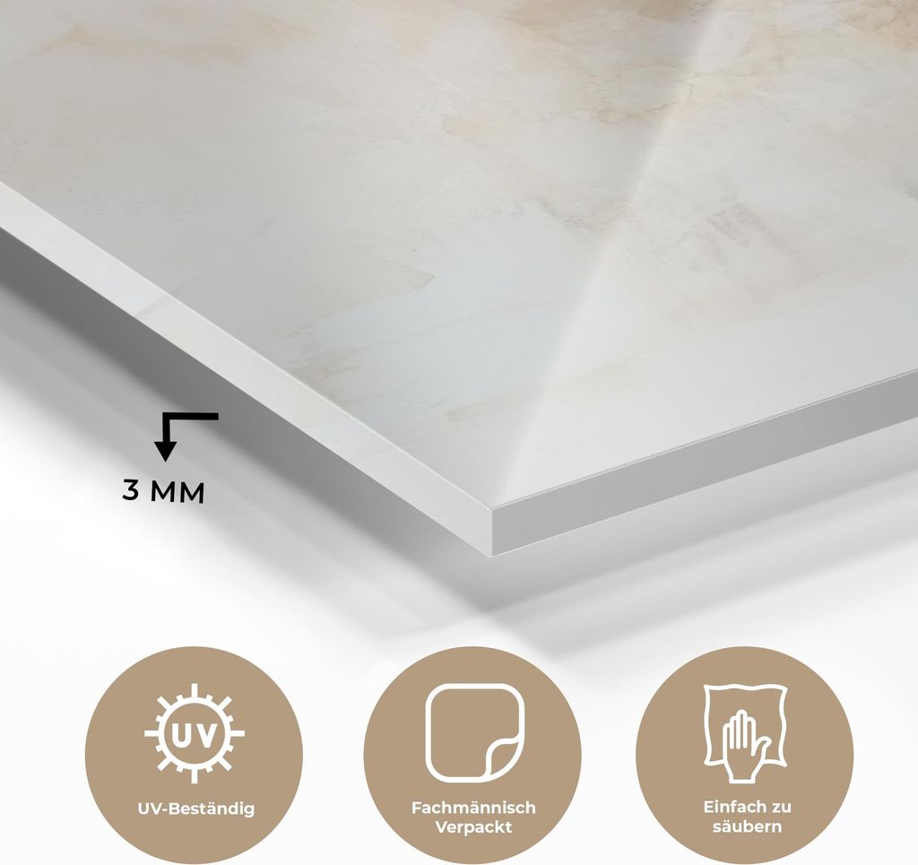 MuchoWow Glasbilder - Bilder auf Wandbild - Foto auf Glas Kind - Mutter - Aquarellmalerei 30x40 cm Wanddekoration aus Glas - Acrylglasbild - Acrylb...