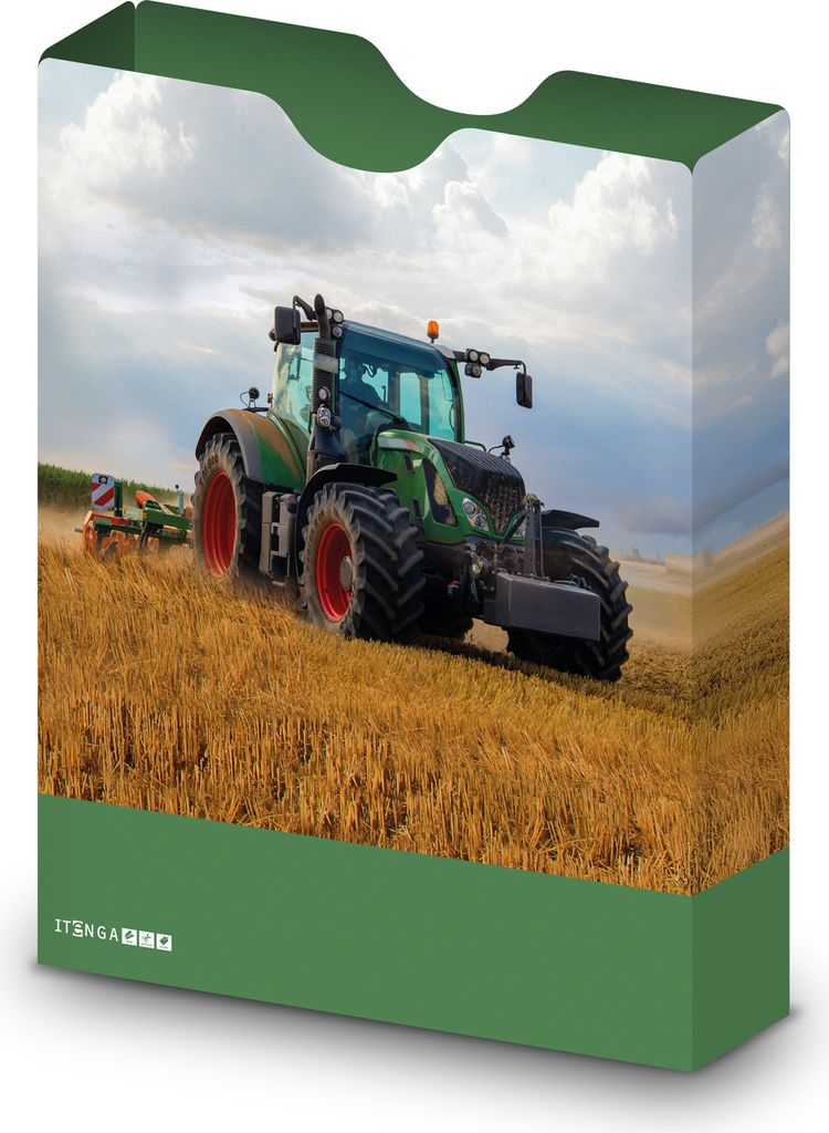 itenga Heftbox DIN A4 Hochformat aus PP Motiv Traktor Produktbild 
