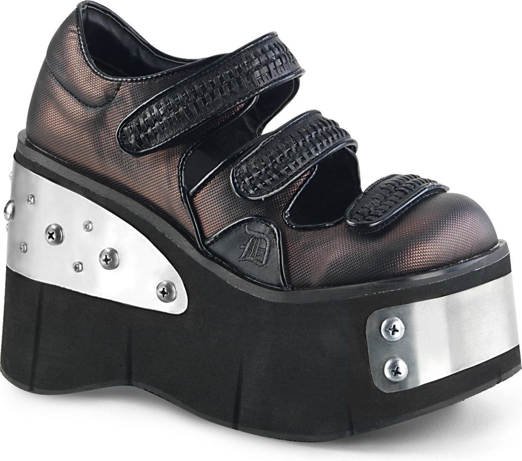 KERA-13 Damen Sandale von DemoniaCult, Schwarz-Zinn EU 39, Produktbild 