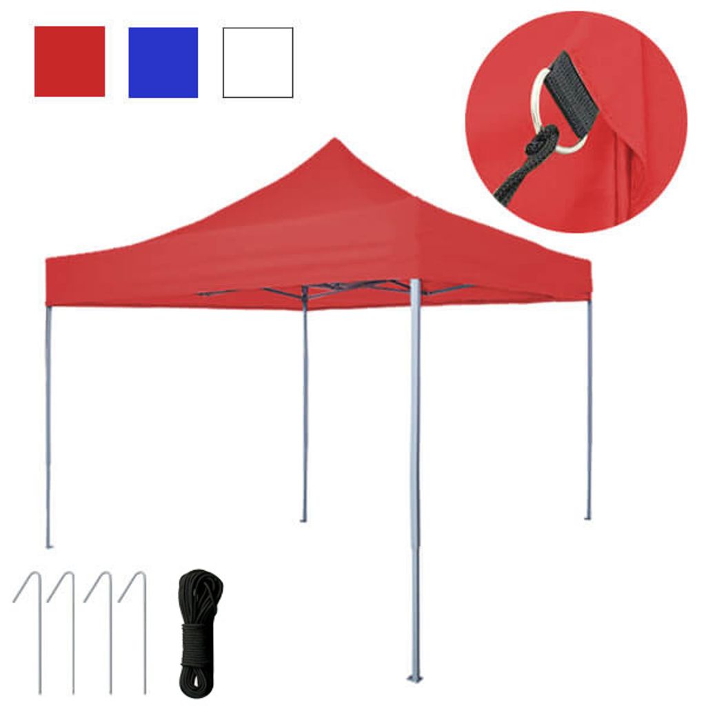 Skládací zahradní pavilon - různé typy - 2,9x2,9m - modrá - Obrázek produktu 