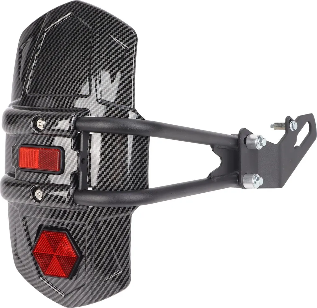 Garde-boue arrière de moto anti-projections au look carbone