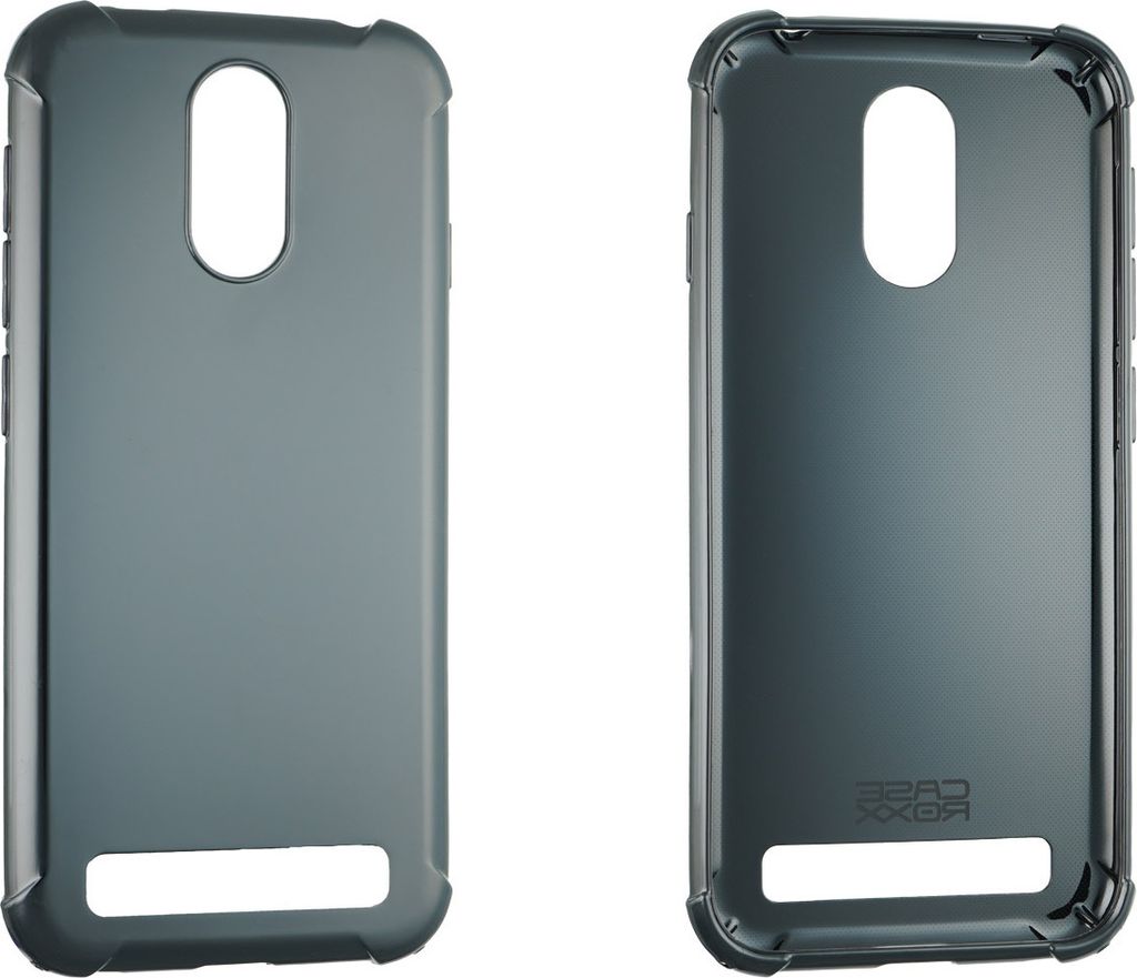 caseroxx Schutz-Hülle TPU-Hülle kompatibel mit SPC Zeus 4G / Zeus 4G Pro, Gummi Handy Tasche schwarz