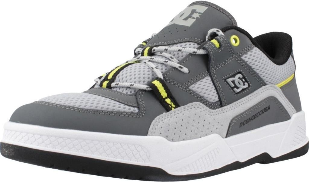 Dc Shoes 70s Inspired Volleyball Abriebfeste Herren Ledermesh Sneaker in Graulimette – 7 Großbritannien - 40,5 EU - 8 US / Graulimette