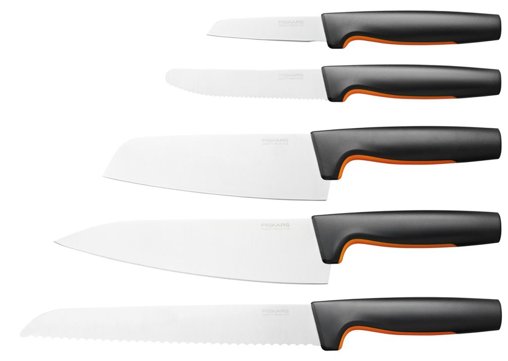 Fiskars 1057558, Messer-Set, Edelstahl, Edelstahl, Schwarz, Produktbild 