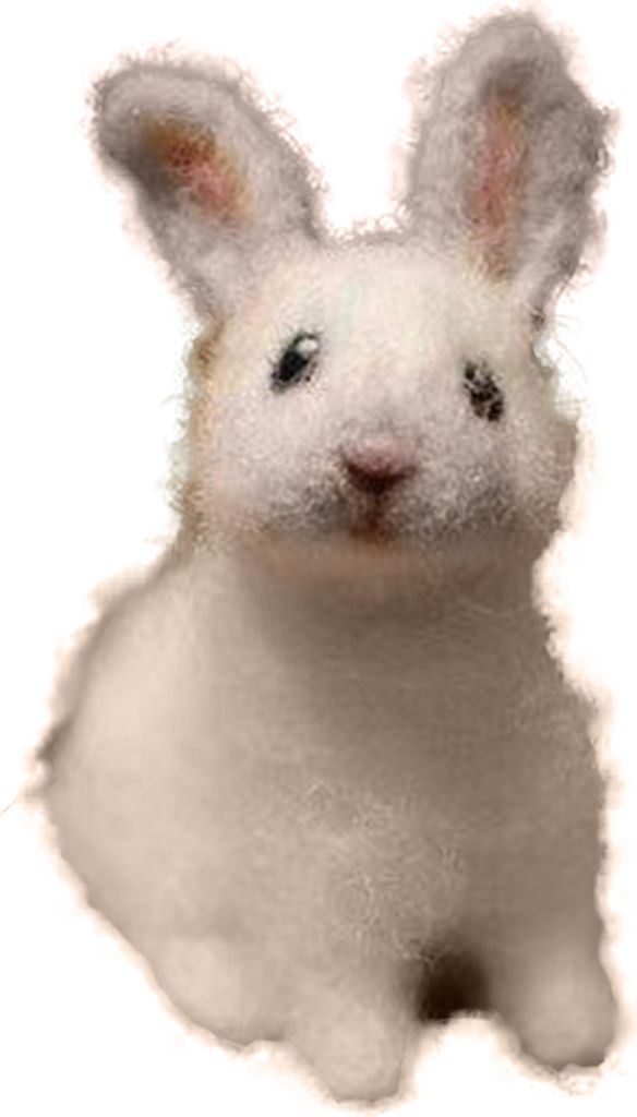Kaninchenschmuck handgefertigte dekorative Osternadel gefälschte Baby Hase Statue Home Supplies-Hellgrau