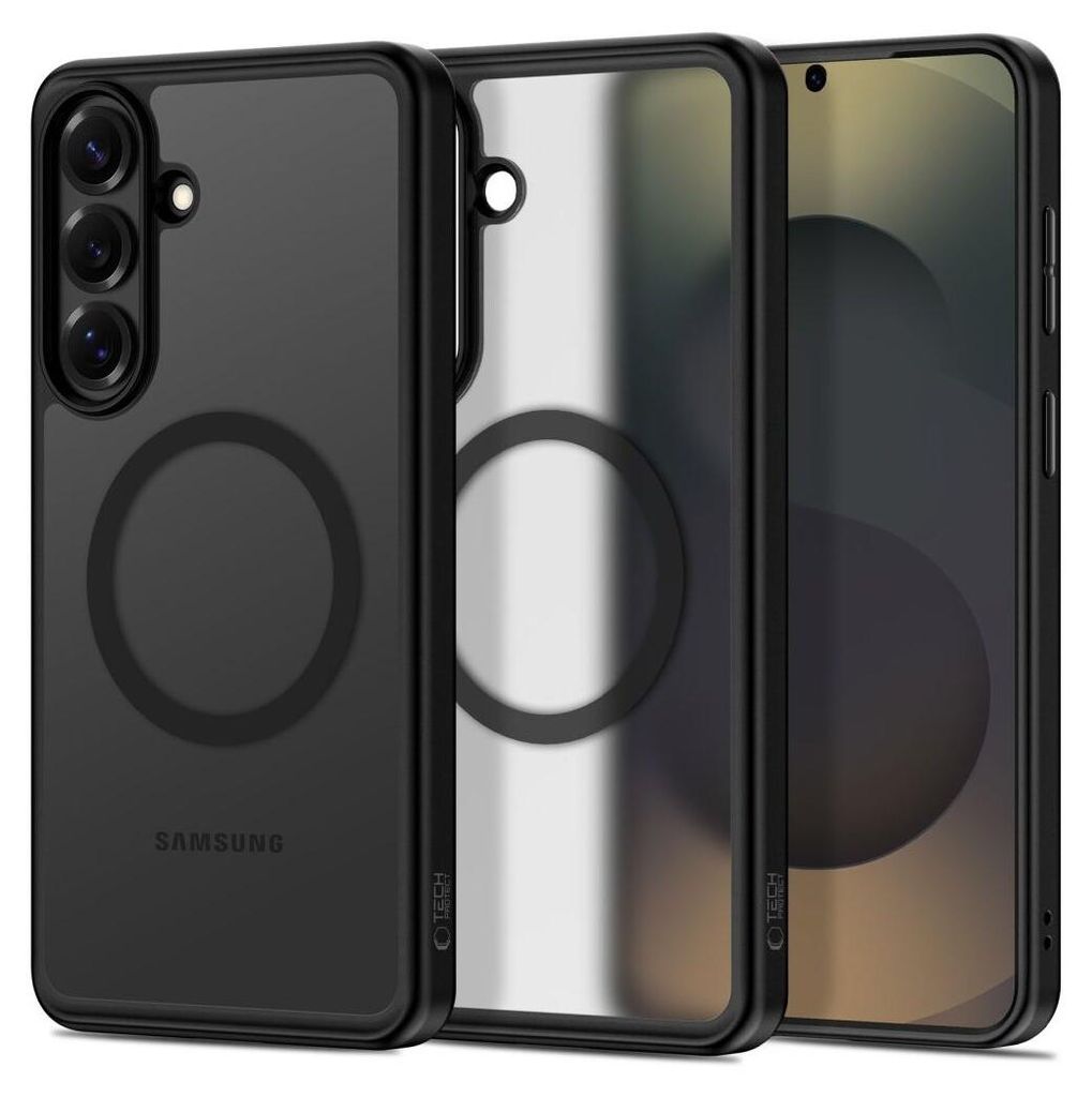 Tech-Protect MagPeak mit Magnetfunktion Hülle für Samsung Galaxy S26 Plus - Schwarz Handyhülle