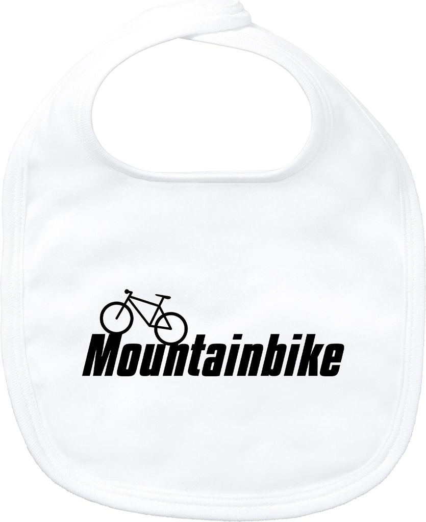 Huuraa Baby Lätzchen Mountain Bike Fahrrad White Klettverschluss Baumwolle Latz Geschenkidee