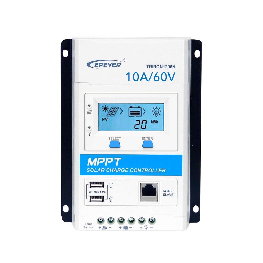 EPEVER Triron N Serien MPPT Solar Laderegler 10A 60V, 0% MwSt.
