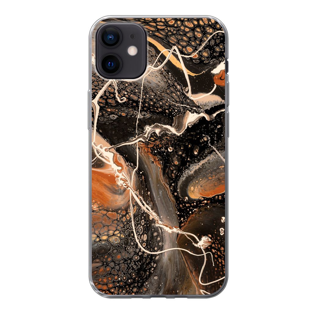 MuchoWow Handyhülle Schutzhülle Hülle für iPhone 12 mini Farbe - Design - Abstrakt Silikon Softcase Handy Hülle - Bild