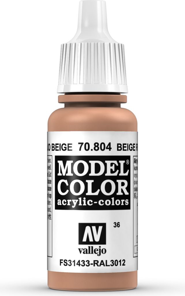 Vallejo VA013 VA70804 Beige Red - Beigerot #alt VA036