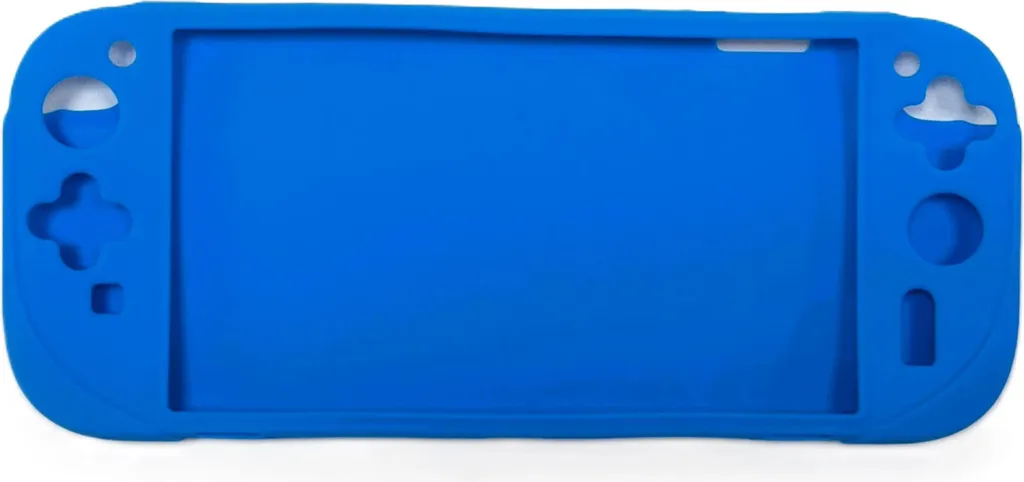 Coque Switch 2 silicone évite chutes Housse bleue antiglisse