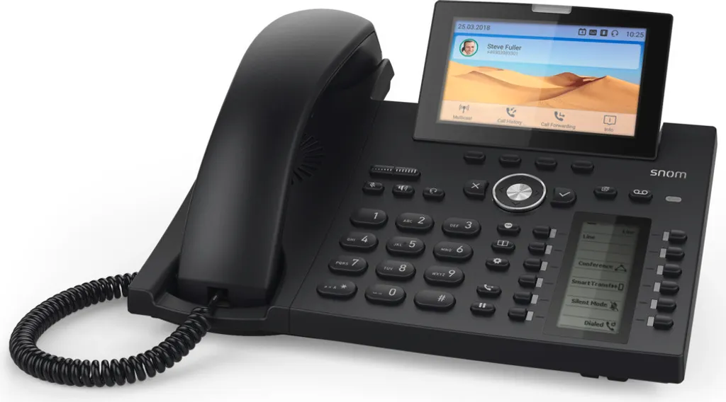 Poste téléphonique IP Snom D385N filaire pour bureau professionnel