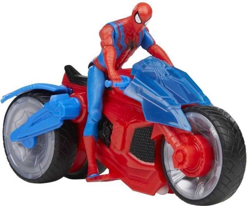 Marvel Spider-Man Epic World of Action Arachnid Motorrad + Spiderman Figur