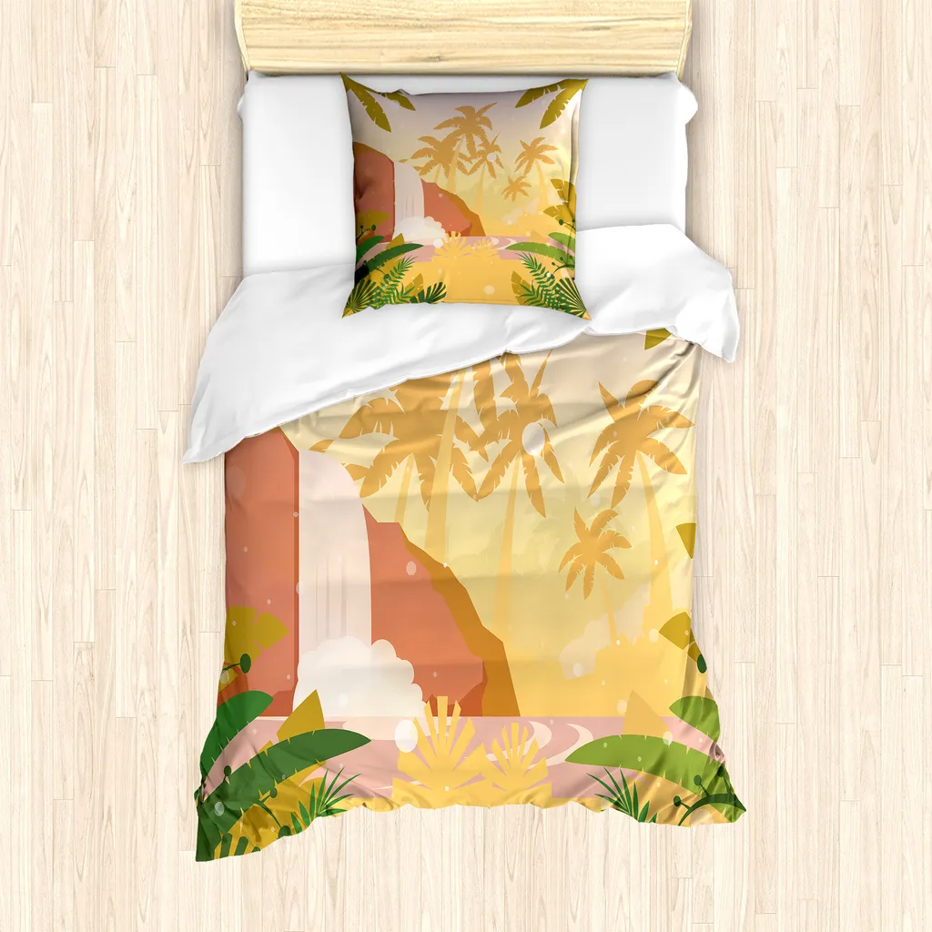 ABAKUHAUS Asino Lenzuolo con Angoli, Ritratto Animale Illustrato, Comodo e Morbido Tessuto Decorativo da Letto Tasca Elastica a Tutto Tondo, 90 cm x 200 cm, Multicolore