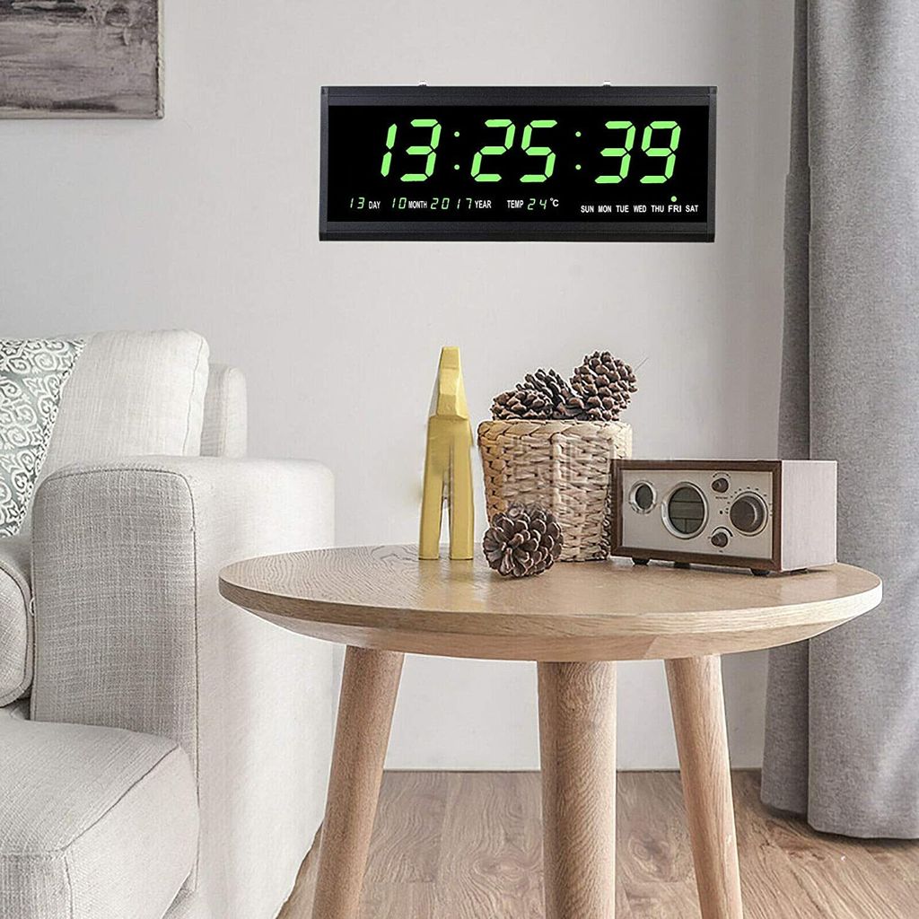 Wanduhr Digitaluhr Led Uhr Digital Wall Clock Kalenderuhr Produktbild 4