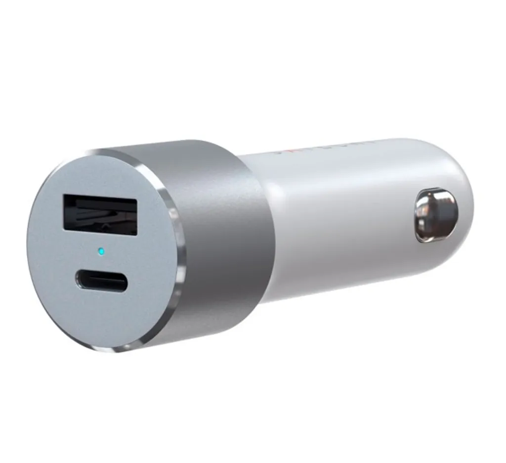 Satechi Chargeur Voiture 72W : Solution de Charge Rapide USB-C Argent
