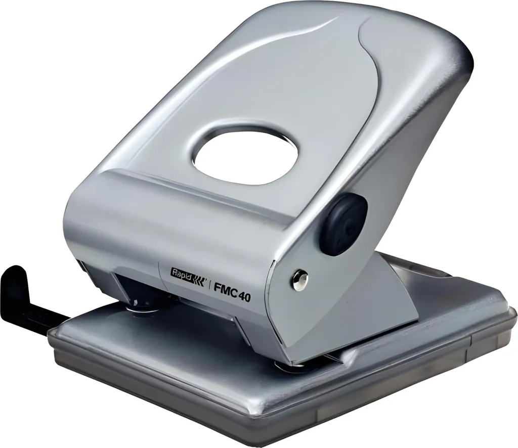 Rapid FMC40 Perforatore 40 Fogli Argento - Punzonatrice Metallo Professionale