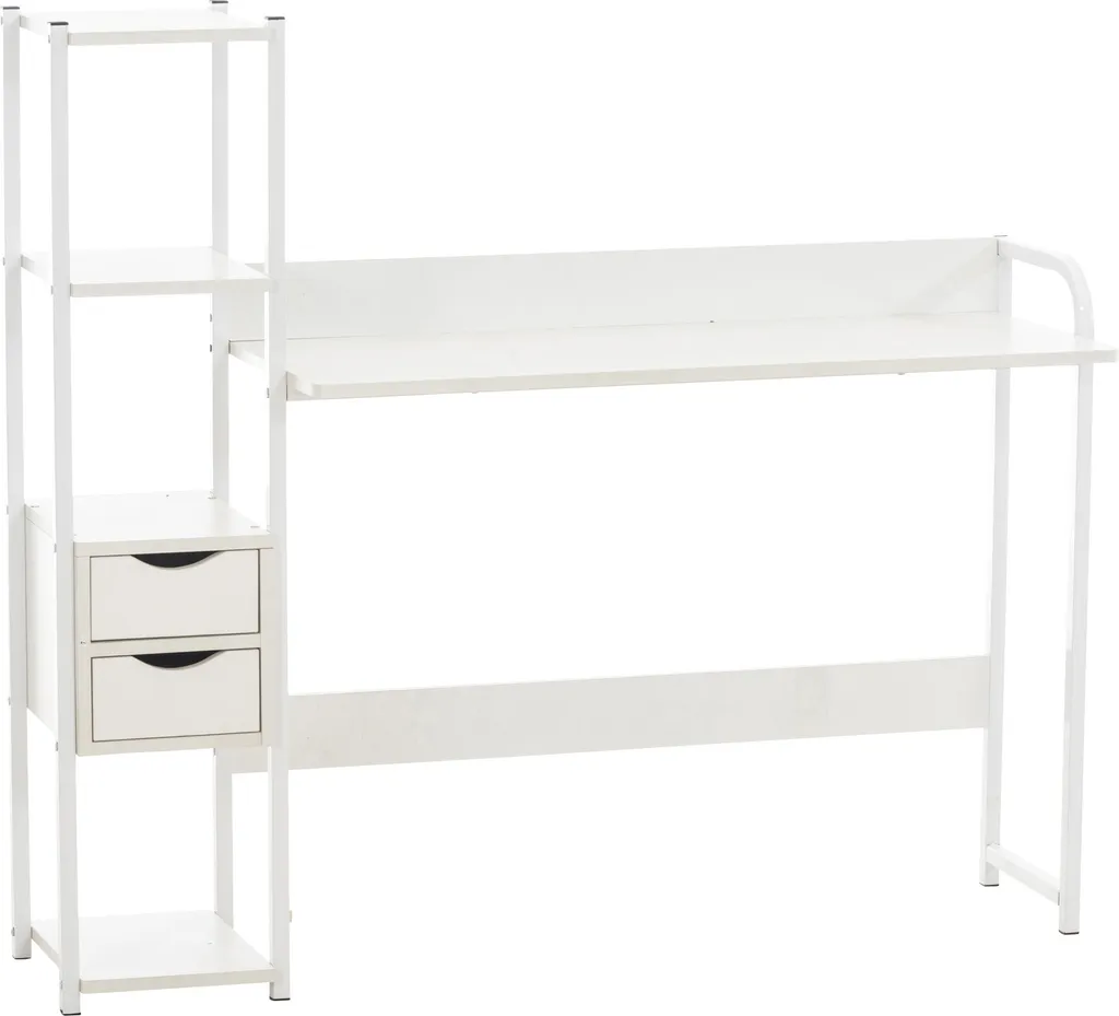 Bureau Informatique Widnes, Console de Travail Blanche Multi-Usage