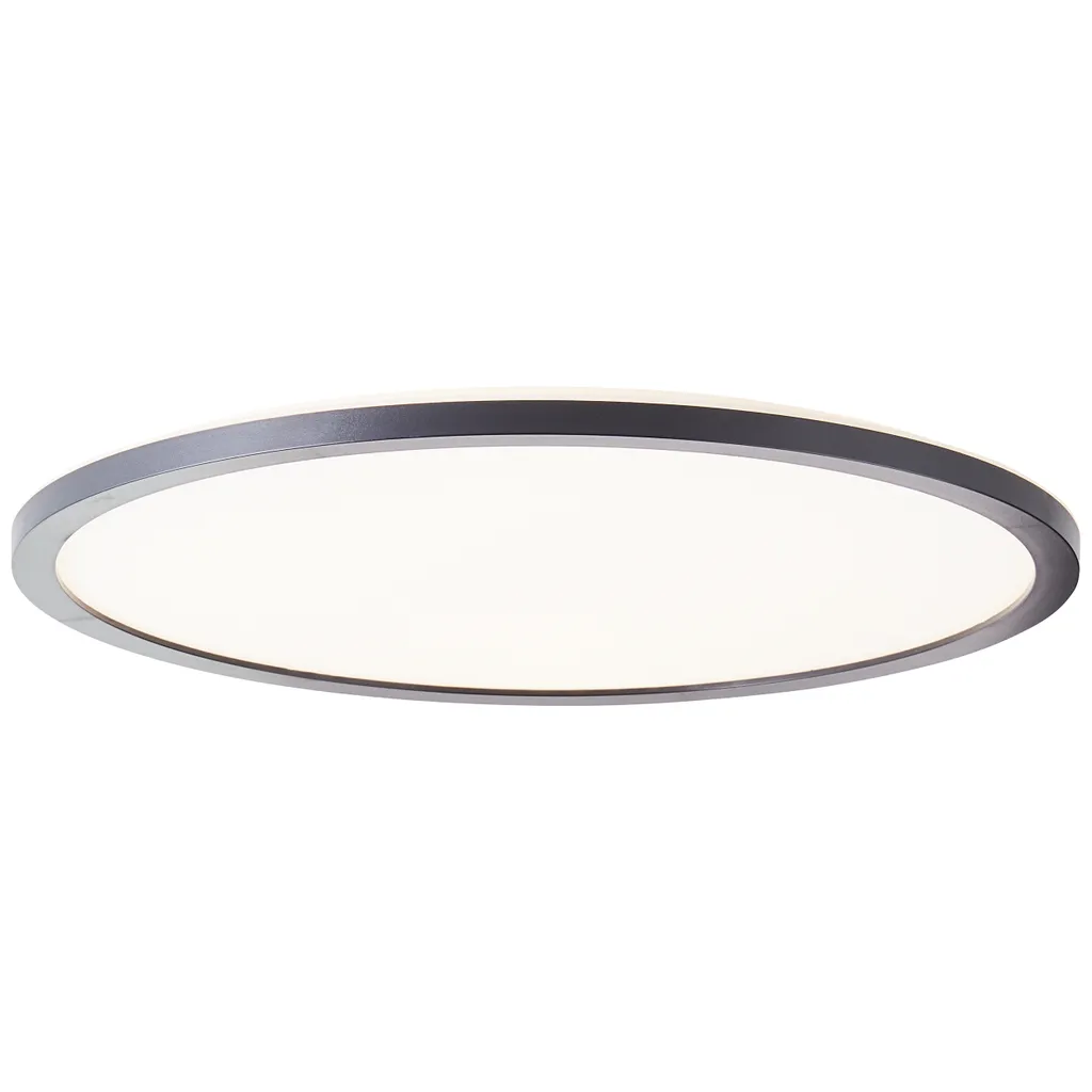 BRILLANTE pannello LED bianco/nero SORELL |Lampada da soffitto dimmerabile con funzione di memoria e timer | colore della luce regolabile tramite telecomando | 24W 2900 lumen 3000 - 6500 Kelvin | plastica | Ø42cm