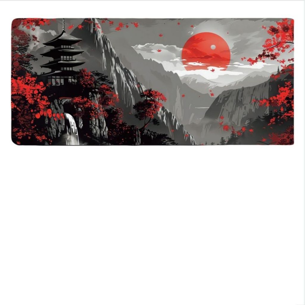 INF Japanische Tinte Malerei Mauspad, Naturgummi, Verschiedene Größen, 1 Stück L