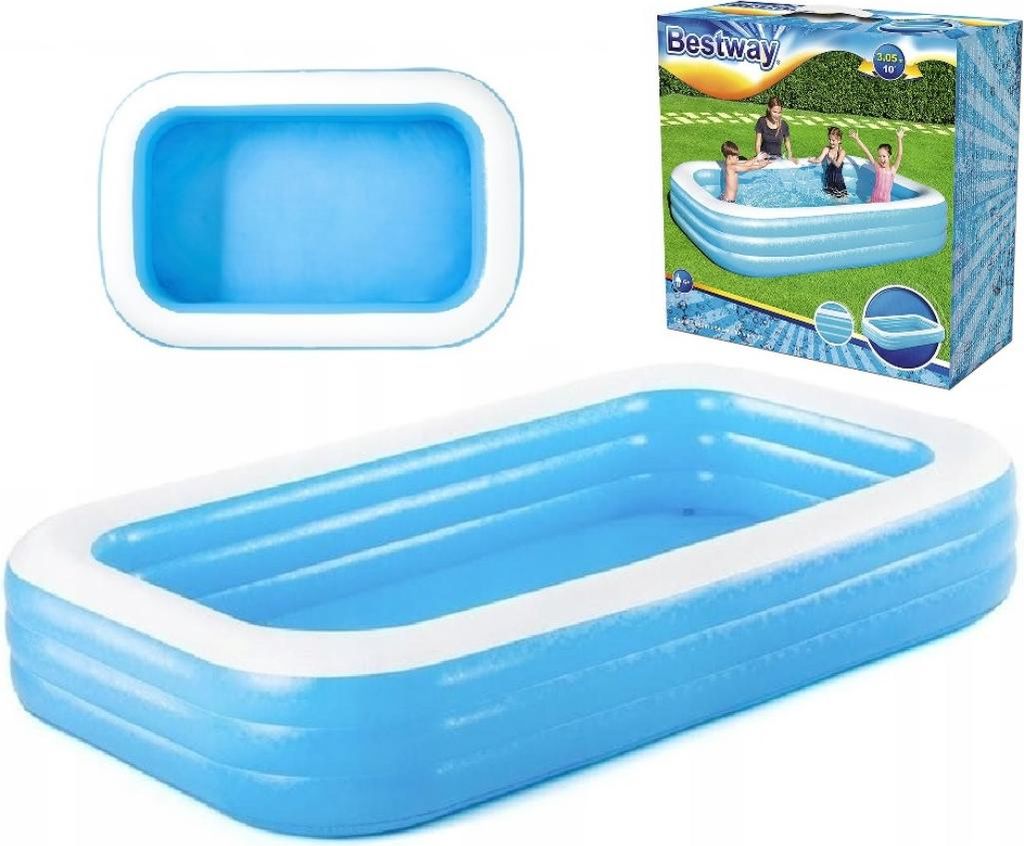 Bestway 54009, Basen nadmuchiwany, 1161 l, Prostokątny, 6 Zdjęcie produktu 