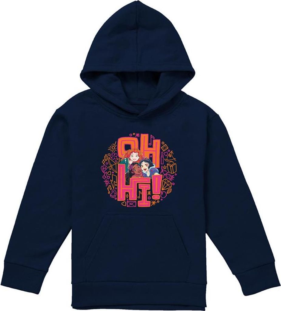Disney Princess - "Oh Hi!" Hoodie zum Überziehen für Kinder TV22503 (152-158) (Marine)